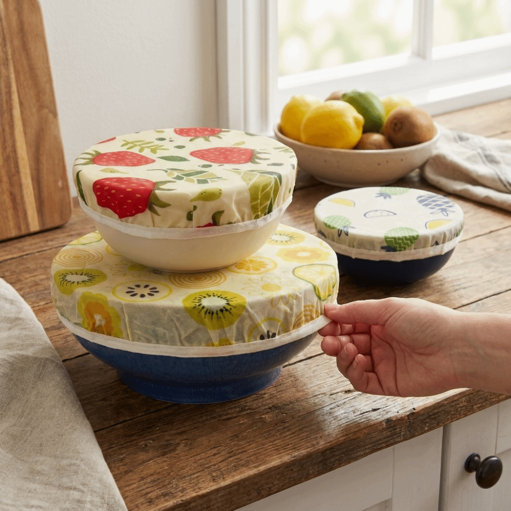 Beeswax Food Cover - Anti Dust Beeswax Cloth Bowl Cover