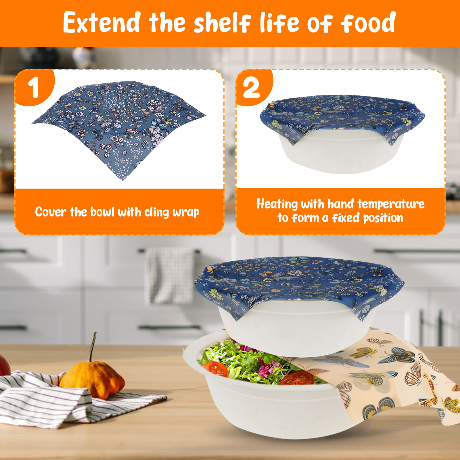 11 Pcs Beeswax Food Wrap Set R - Beeswax Food Cover recension och pris