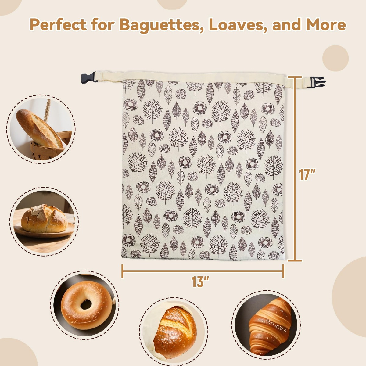Reusable Beeswax Bread Bags fo - Beeswax Food Cover recension och pris