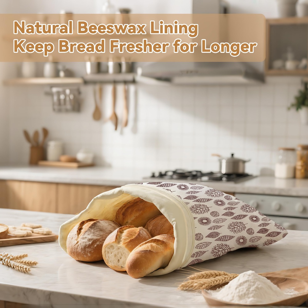 Reusable Beeswax Bread Bags fo - Beeswax Food Cover recension och pris