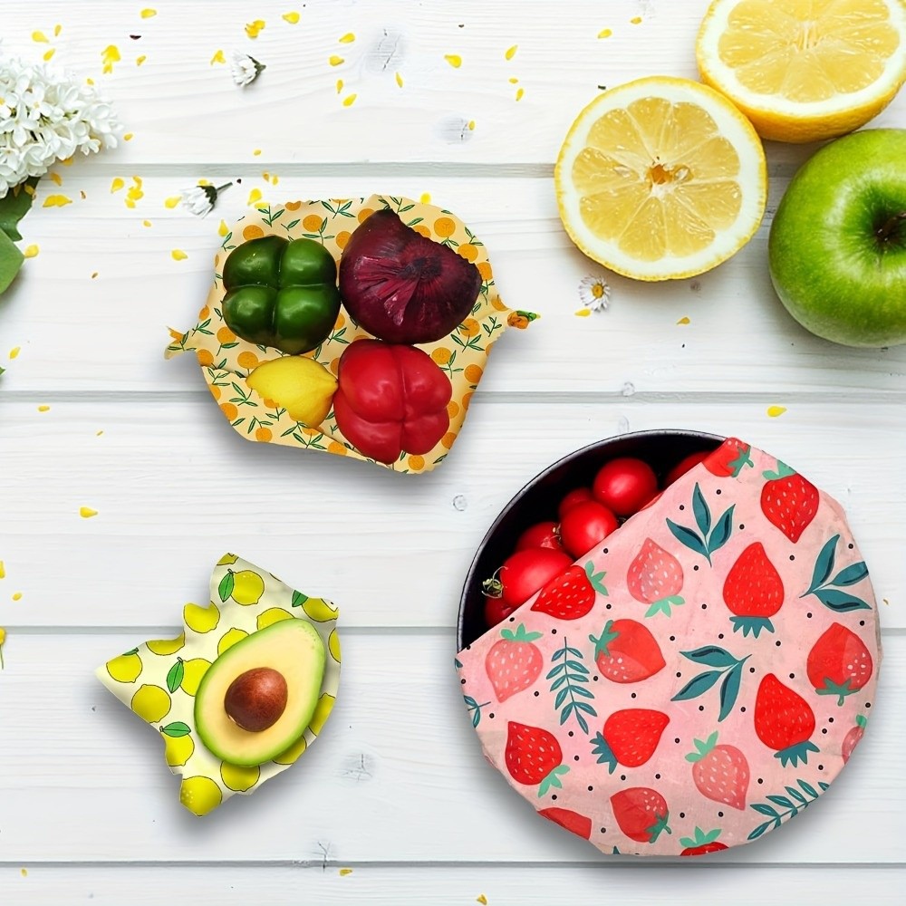 9pcs Multi Size Beeswax Food W - Beeswax Food Cover recension och pris