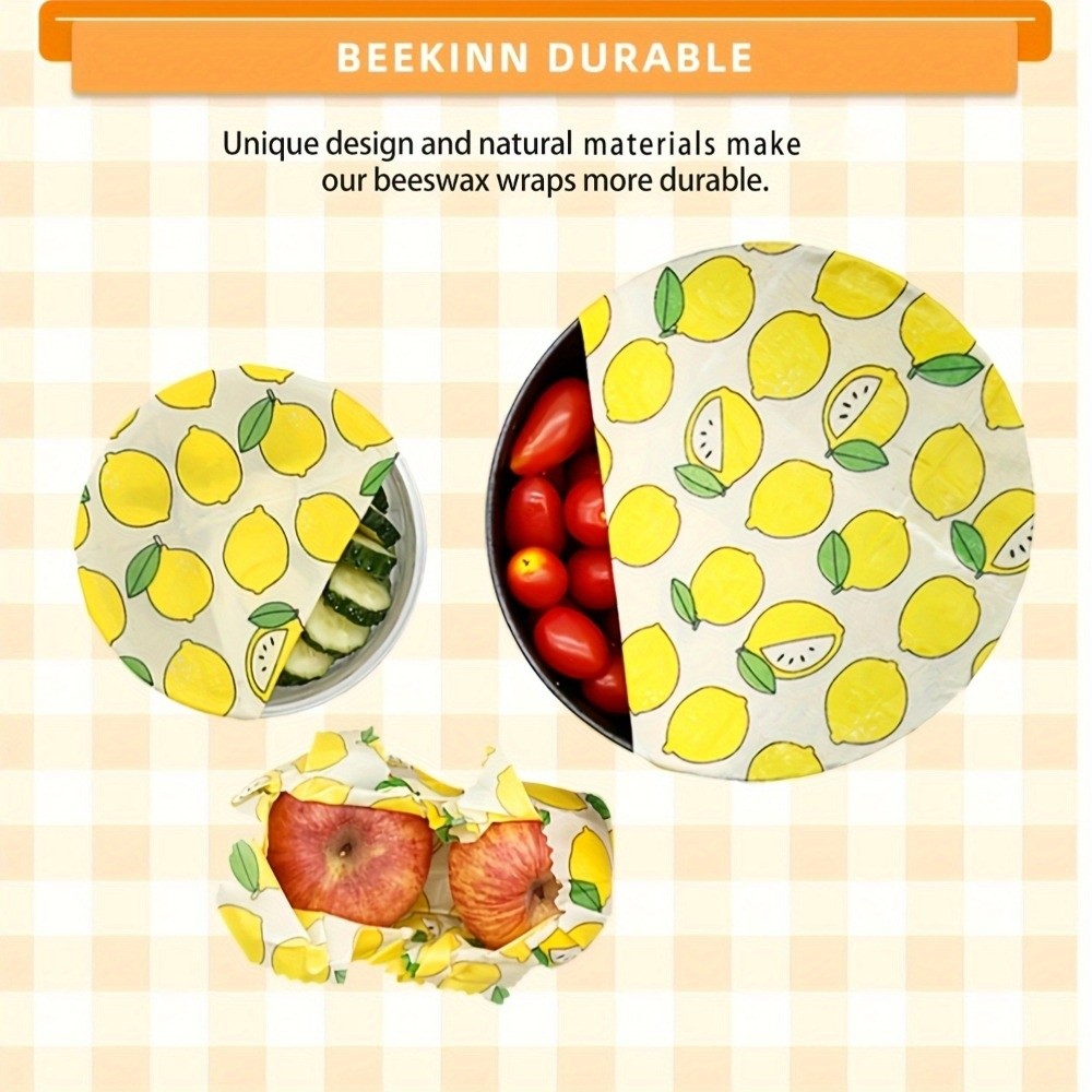 9pcs Multi Size Beeswax Food W - Beeswax Food Cover recension och pris